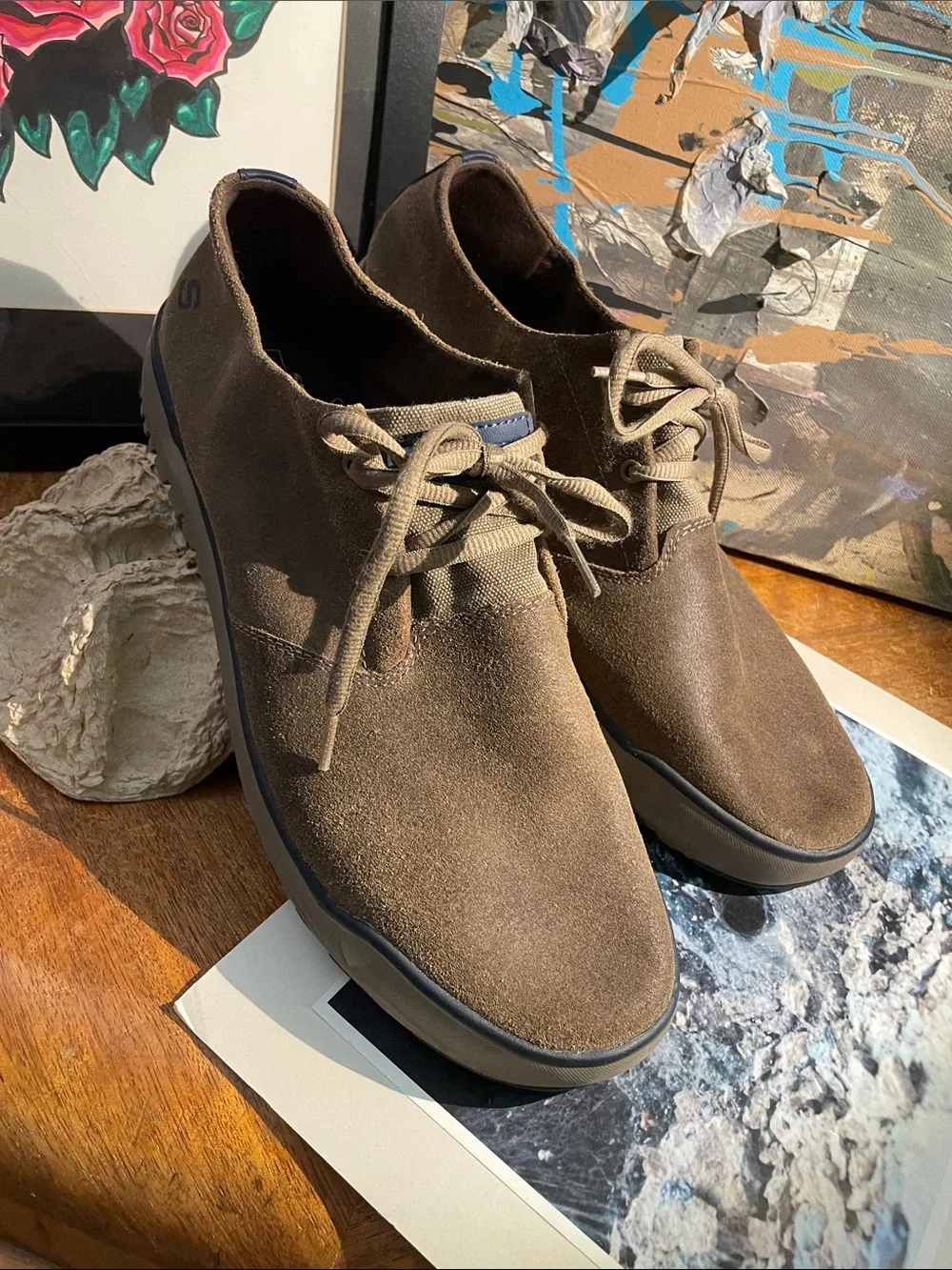 Skechers Brown Suede Chukka Lace-Up Boots